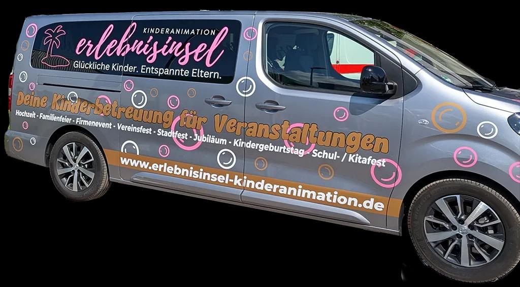 Das bunte Erlebnisinsel-Auto